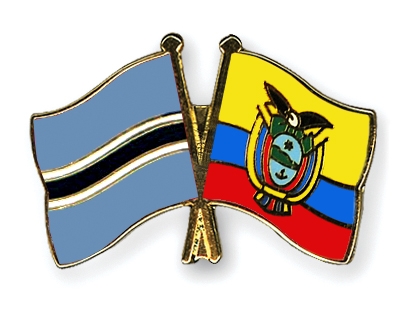 Fahnen Pins Botsuana Ecuador