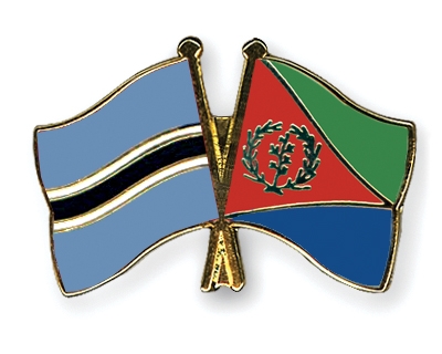 Fahnen Pins Botsuana Eritrea