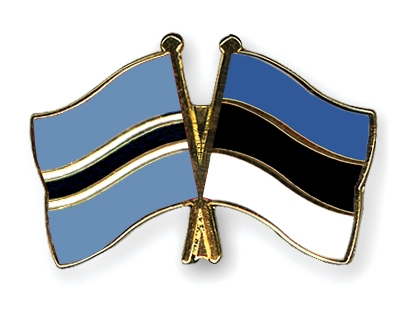 Fahnen Pins Botsuana Estland