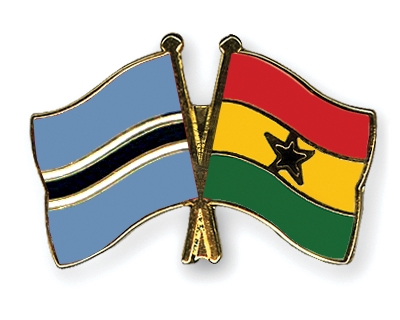 Fahnen Pins Botsuana Ghana