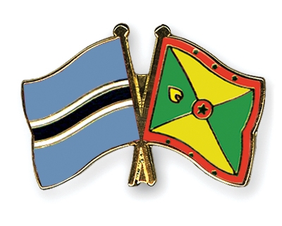 Fahnen Pins Botsuana Grenada