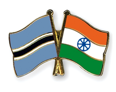 Fahnen Pins Botsuana Indien