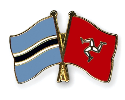 Fahnen Pins Botsuana Isle-of-Man