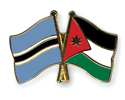 Fahnen Pins Botsuana Jordanien