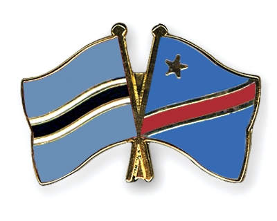 Fahnen Pins Botsuana Kongo-Demokratische-Republik