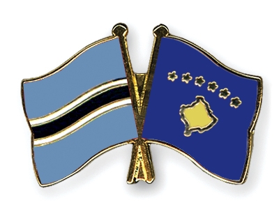 Fahnen Pins Botsuana Kosovo