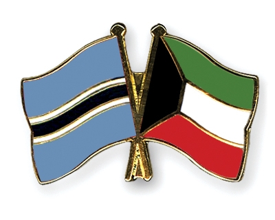 Fahnen Pins Botsuana Kuwait