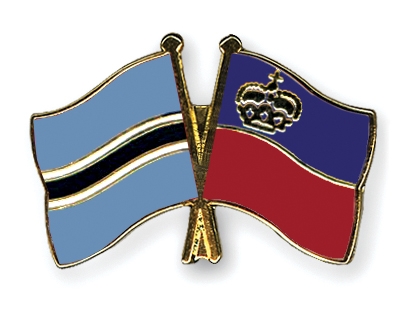 Fahnen Pins Botsuana Liechtenstein