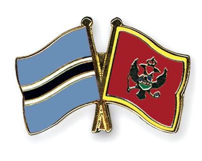 Fahnen Pins Botsuana Montenegro