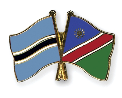 Fahnen Pins Botsuana Namibia