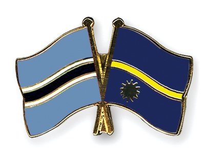 Fahnen Pins Botsuana Nauru