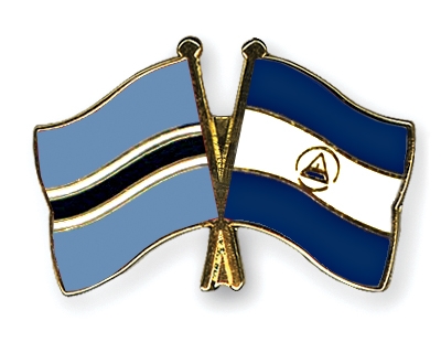 Fahnen Pins Botsuana Nicaragua