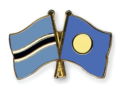 Fahnen Pins Botsuana Palau