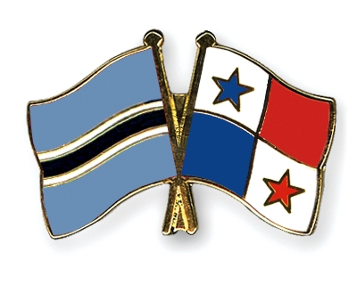 Fahnen Pins Botsuana Panama