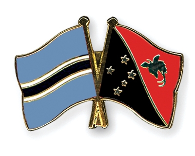 Fahnen Pins Botsuana Papua-Neuguinea