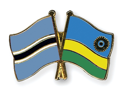Fahnen Pins Botsuana Ruanda