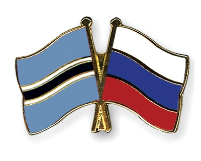 Fahnen Pins Botsuana Russland