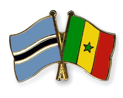 Fahnen Pins Botsuana Senegal
