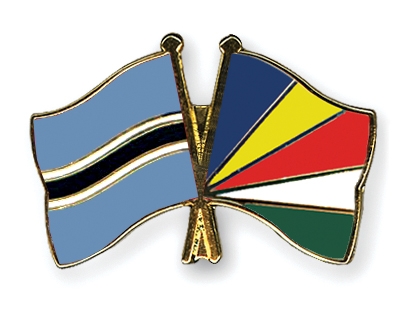 Fahnen Pins Botsuana Seychellen