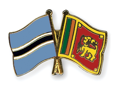 Fahnen Pins Botsuana Sri-Lanka