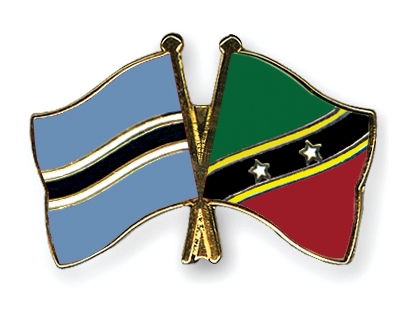 Fahnen Pins Botsuana St-Kitts-und-Nevis