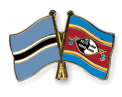 Fahnen Pins Botsuana Swasiland