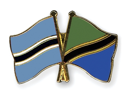 Fahnen Pins Botsuana Tansania