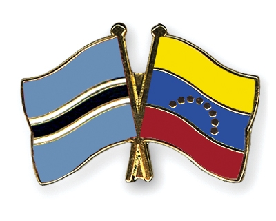 Fahnen Pins Botsuana Venezuela
