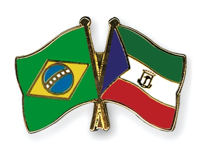 Fahnen Pins Brasilien quatorialguinea