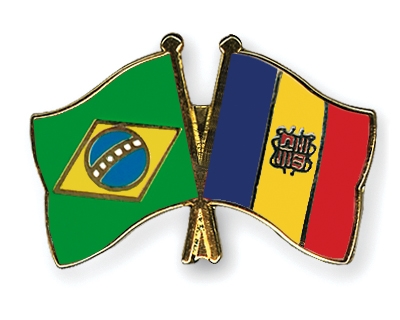 Fahnen Pins Brasilien Andorra