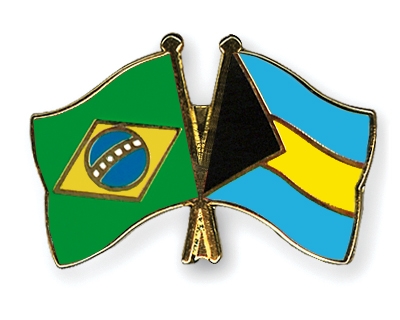 Fahnen Pins Brasilien Bahamas