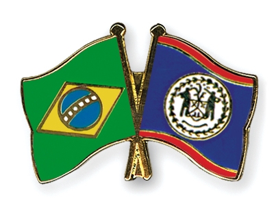 Fahnen Pins Brasilien Belize