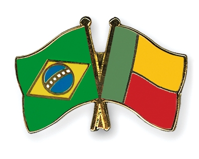 Fahnen Pins Brasilien Benin