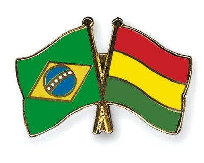 Fahnen Pins Brasilien Bolivien