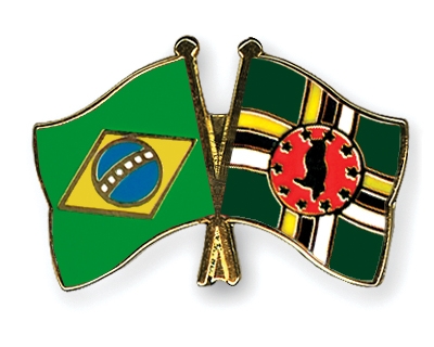 Fahnen Pins Brasilien Dominica