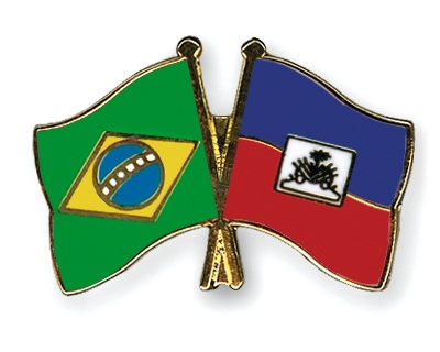 Fahnen Pins Brasilien Haiti