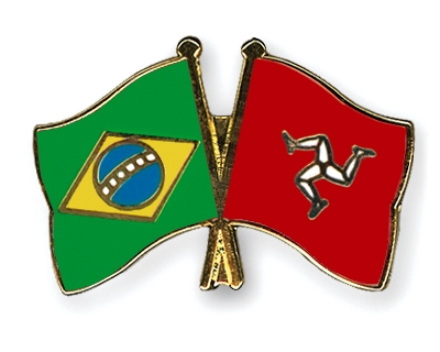 Fahnen Pins Brasilien Isle-of-Man