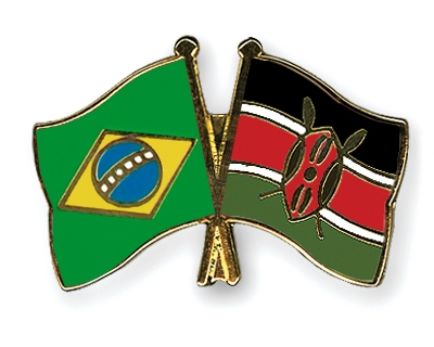 Fahnen Pins Brasilien Kenia