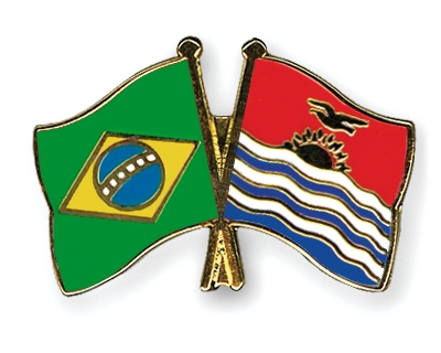 Fahnen Pins Brasilien Kiribati