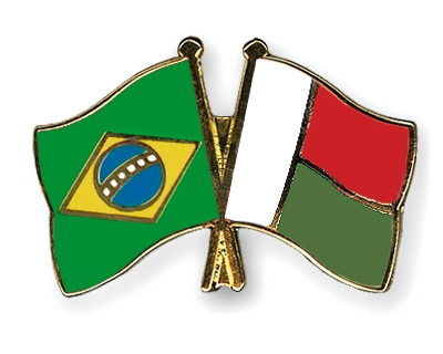 Fahnen Pins Brasilien Madagaskar