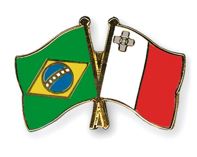 Fahnen Pins Brasilien Malta