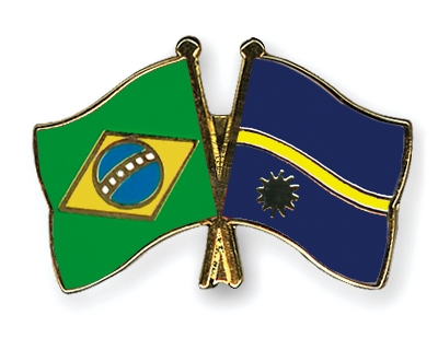 Fahnen Pins Brasilien Nauru