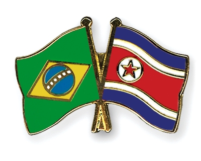 Fahnen Pins Brasilien Nordkorea