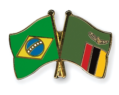 Fahnen Pins Brasilien Sambia