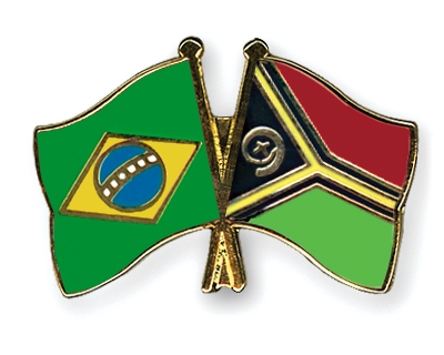 Fahnen Pins Brasilien Vanuatu