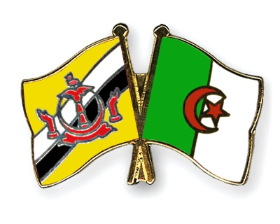 Fahnen Pins Brunei-Darussalam Algerien