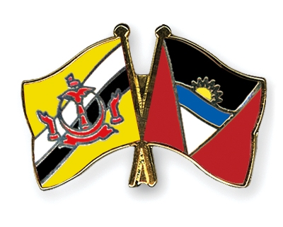 Fahnen Pins Brunei-Darussalam Antigua-und-Barbuda