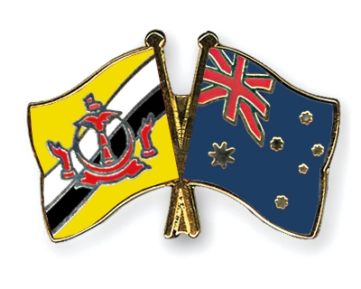 Fahnen Pins Brunei-Darussalam Australien