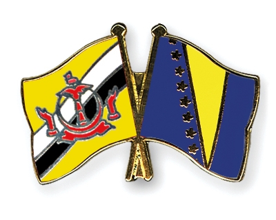 Fahnen Pins Brunei-Darussalam Bosnien-und-Herzegowina