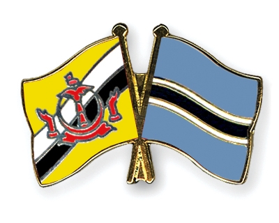 Fahnen Pins Brunei-Darussalam Botsuana
